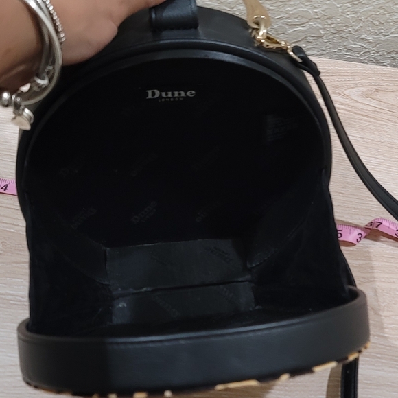 Dune London Leather Leopard Print Animal Hair Crossbody Bag - Picture 6 of 13